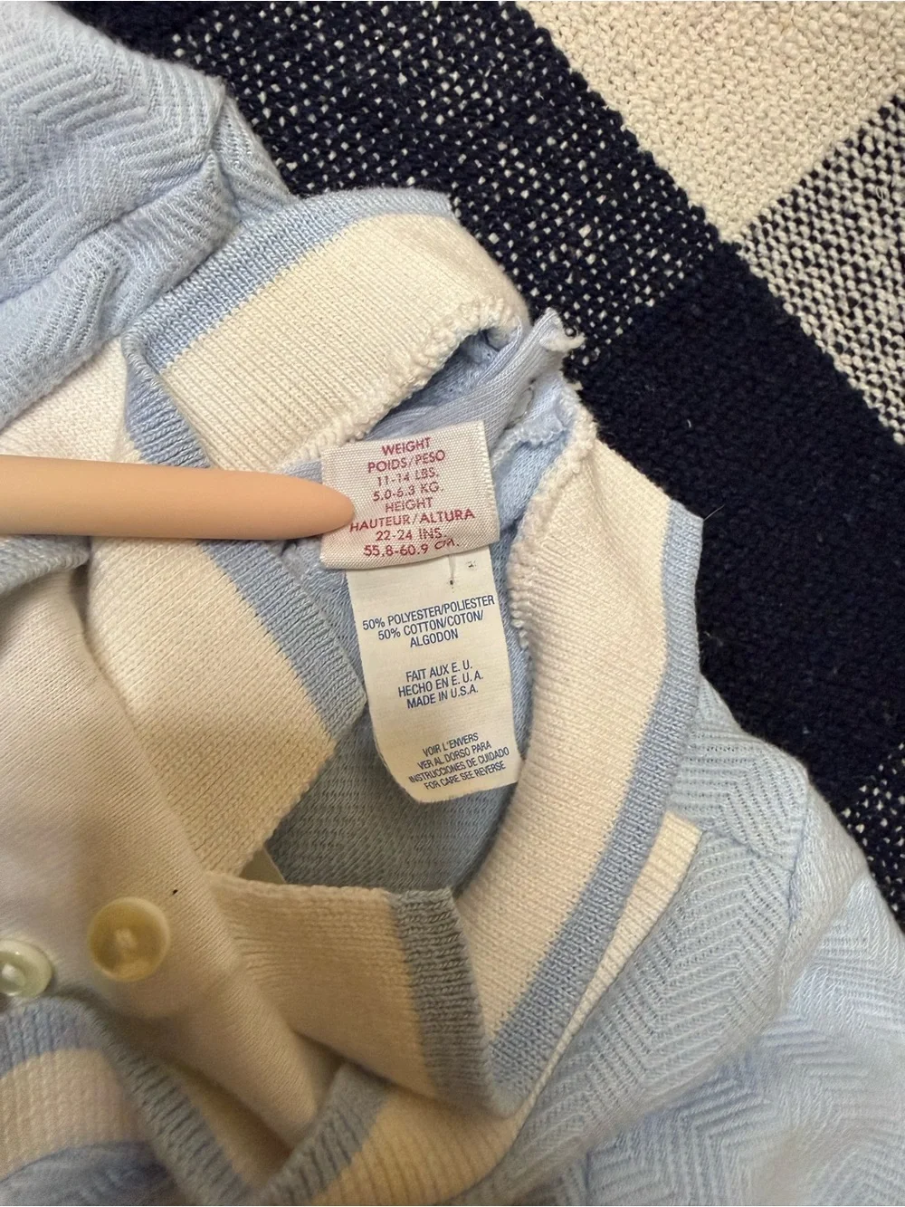 Vintage Polo Bubble Romper Baby Boys 3-6 Months Light Blue Golf MADE IN USA